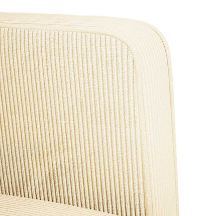 Loveseat soffa cremefärgad 109 cm manchestertyg
