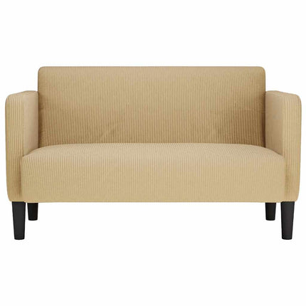 Loveseat soffa grågrön 109 cm manchestertyg