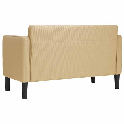 Loveseat soffa grågrön 109 cm manchestertyg