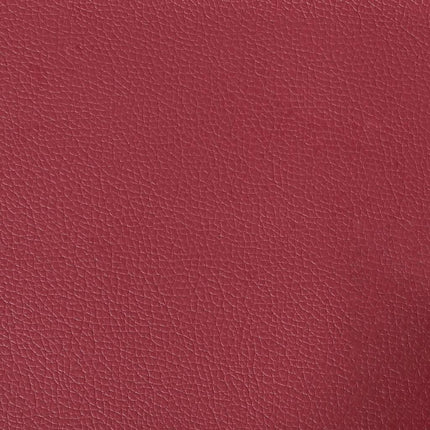 Loveseat soffa vinröd 110 cm konstläder