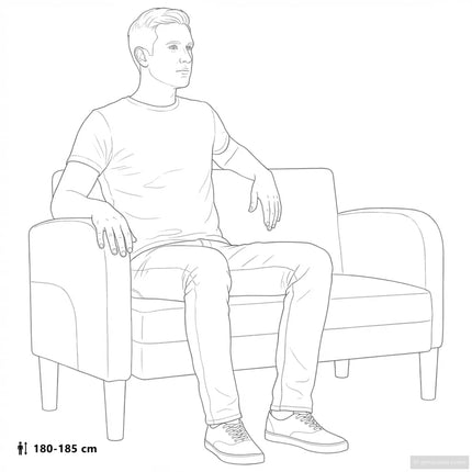 Loveseat soffa vinröd 110 cm konstläder