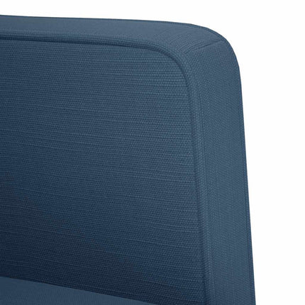 Loveseat soffa blå 111 cm tyg