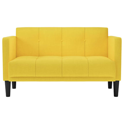 Loveseat soffa gul 111 cm tyg