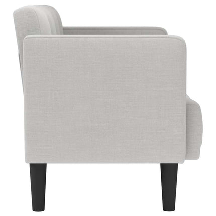 Loveseat soffa molngrå 111 cm tyg