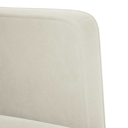 Loveseat soffa creme 111 cm sammet