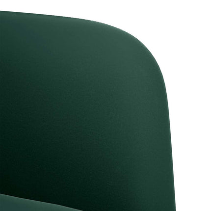 Soffstol med armstöd mörkgrön 54 cm sammet