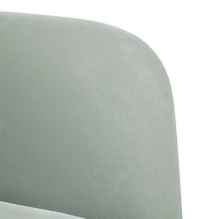 Loveseat soffa ljusgrå 109 cm sammet