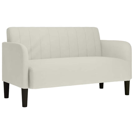 Loveseat soffa creme 109 cm sammet