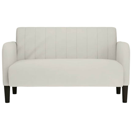 Loveseat soffa creme 109 cm sammet