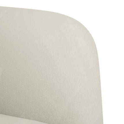 Loveseat soffa creme 109 cm sammet