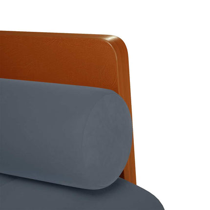 Loveseat soffa med dynor mörkgrå 110 cm sammet