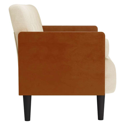 Loveseat soffa med dynor 110 cm linne