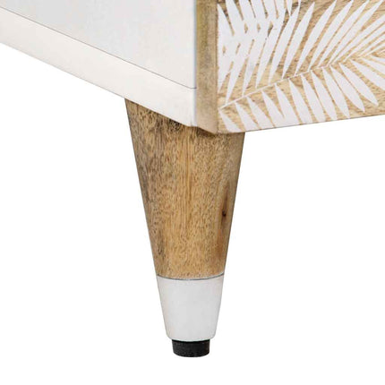 Soffbord 80X54X40 Cm Massivt Mangoträ