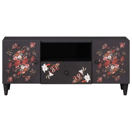 Förvaringsskåp med låda Flerfärgsdesign 105 x 33,5 x 46 cm