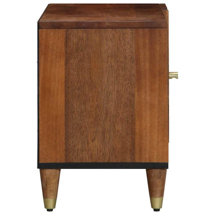 TV-skåp med hylla Honung brun 80 x 33 x 46 cm Massivt mangoträ