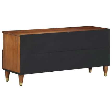 TV-skåp med låda Honung brun 100 x 33 x 46 cm Massivt mangoträ