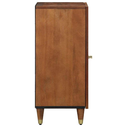 Sideboard med hylla Brun 40 x 33 x 75 cm Massivt mangoträ