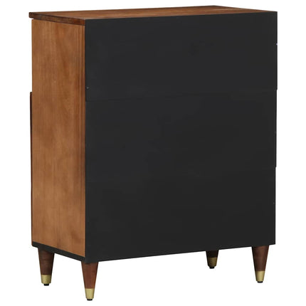 Sideboard med hylla Brun 60 x 33 x 75 cm Massivt mangoträ