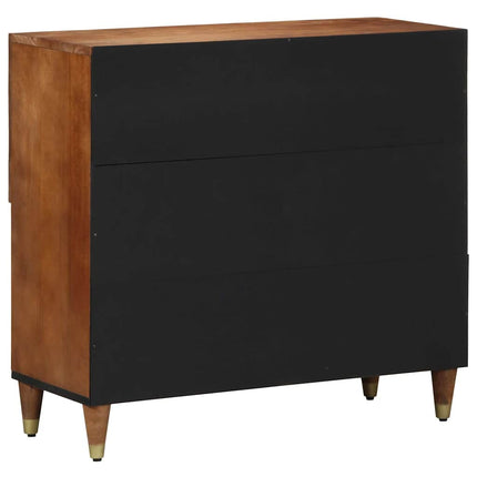 Sideboard med hylla Brun 80 x 33 x 75 cm Massivt mangoträ