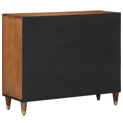 Sideboard med hylla Brun 90 x 33 x 75 cm Massivt mangoträ