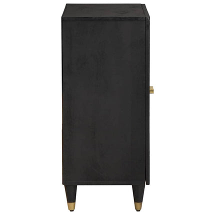 Sideboard Svart 60 x 33 x 75 cm Massivt mangoträ