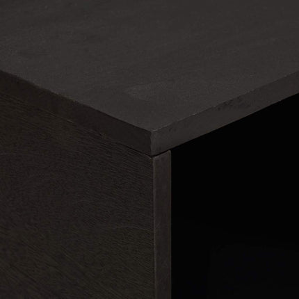 Kaffeebord Svart 80 x 50 x 40 cm Massivt mangoträ