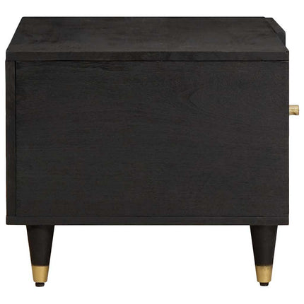 Kaffeebord Svart 80 x 50 x 40 cm Massivt mangoträ