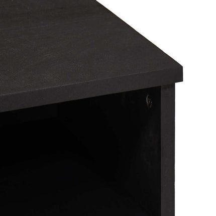 TV-skåp med låda Svart 100 x 33 x 46 cm Massivt mangoträ