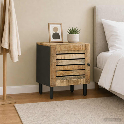 Sängbord Naturlig 40 x 33 x 46 cm Massivt mangoträ