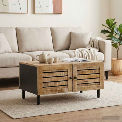 Kaffeebord Naturlig 80 x 50 x 40 cm Massivt mangoträ