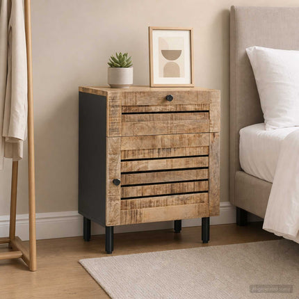 Sängbord Naturlig 50 x 33 x 60 cm Massivt mangoträ