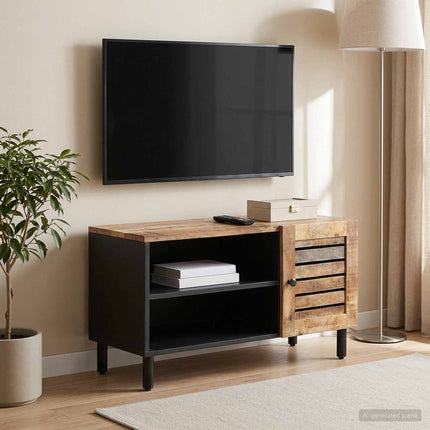 Förvaringsskåp Naturlig 80 x 33 x 46 cm Massivt mangoträ