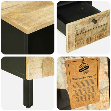 Förvaringsskåp Naturlig 100 x 33 x 46 cm Massivt mangoträ