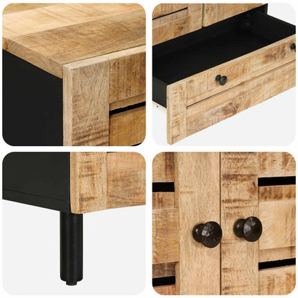 Förvaringsskåp Naturlig 60 x 33 x 100 cm Massivt mangoträ