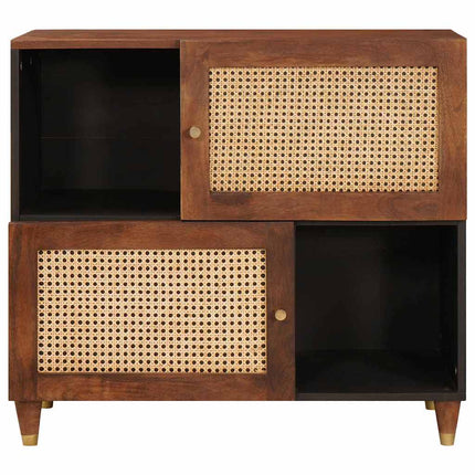 Sideboard Brun 80 x 33,5 x 75 cm Massivt mangoträ