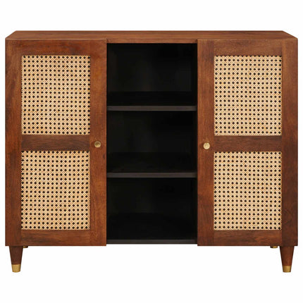 Sideboard Brun 90 x 33,5 x 75 cm Massivt mangoträ