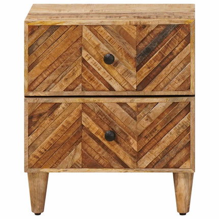 Sängbord 2 pcs Brun 40 x 33,5 x 46 cm Massivt mangoträ