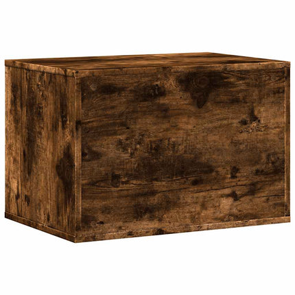 Skåp för kattlåda rökfärgad ek 60x40x40 cm konstruerat trä