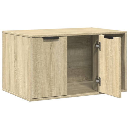 Skåp för kattlåda sonoma-ek 80x50x45 cm konstruerat trä