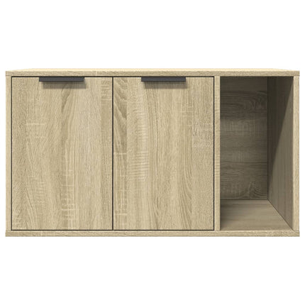 Skåp för kattlåda sonoma-ek 80x50x45 cm konstruerat trä