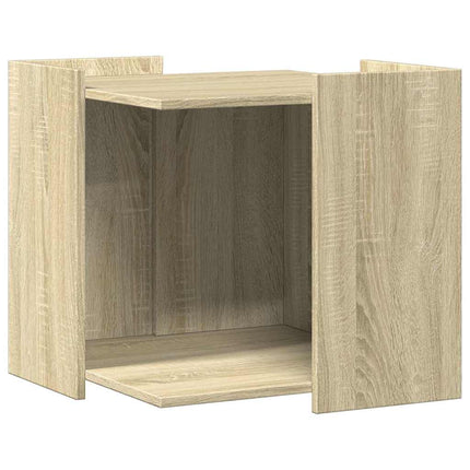 Skåp för kattlåda sonoma-ek 53x53x51 cm konstruerat trä