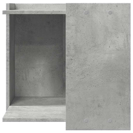 Skåp för kattlåda betonggrå 53x53x51 cm konstruerat trä