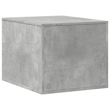 Skåp för kattlåda betonggrå 47x59x42 cm konstruerat trä