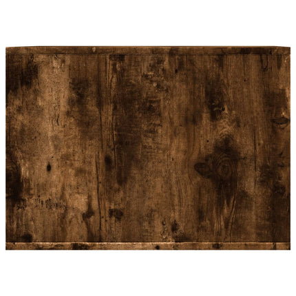 Skåp för kattlåda rökfärgad ek 47x59x42 cm konstruerat trä
