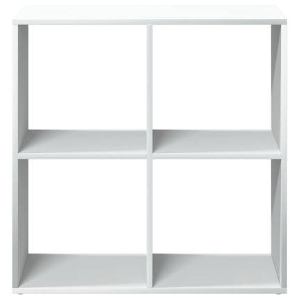 Rumsavdelare bokhylla vit 69,5x29x69,5 cm konstruerat trä