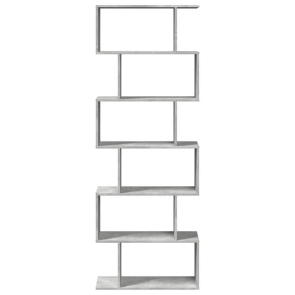 Bokhylla/Rumsavdelare 6 hyllor 70x24x193 cm konstruerat trä