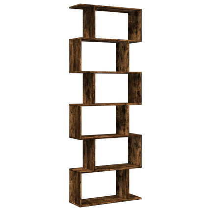 Bokhylla/Rumsavdelare 6 hyllplan 70x24x193 cm konstruerat trä