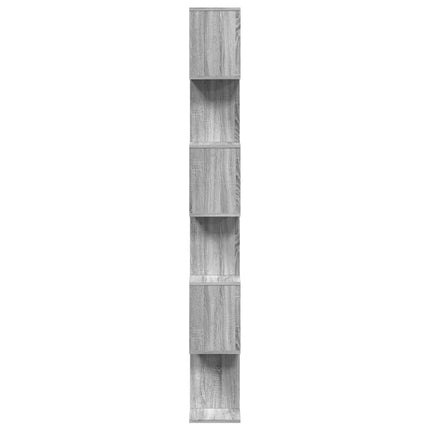 Bokhylla/Rumsavdelare 6 hyllor 70x24x193 cm konstruerat trä