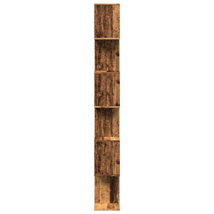 Bokhylla/Rumsavdelare 6 hyllor 70x24x193 cm konstruerat trä