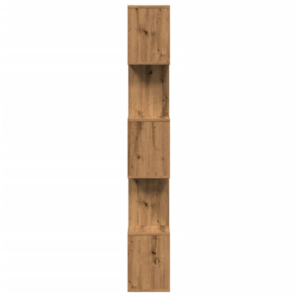 Bokhylla/Rumsavdelare 5 hyllplan ek 70x24x161cm konstruerat trä